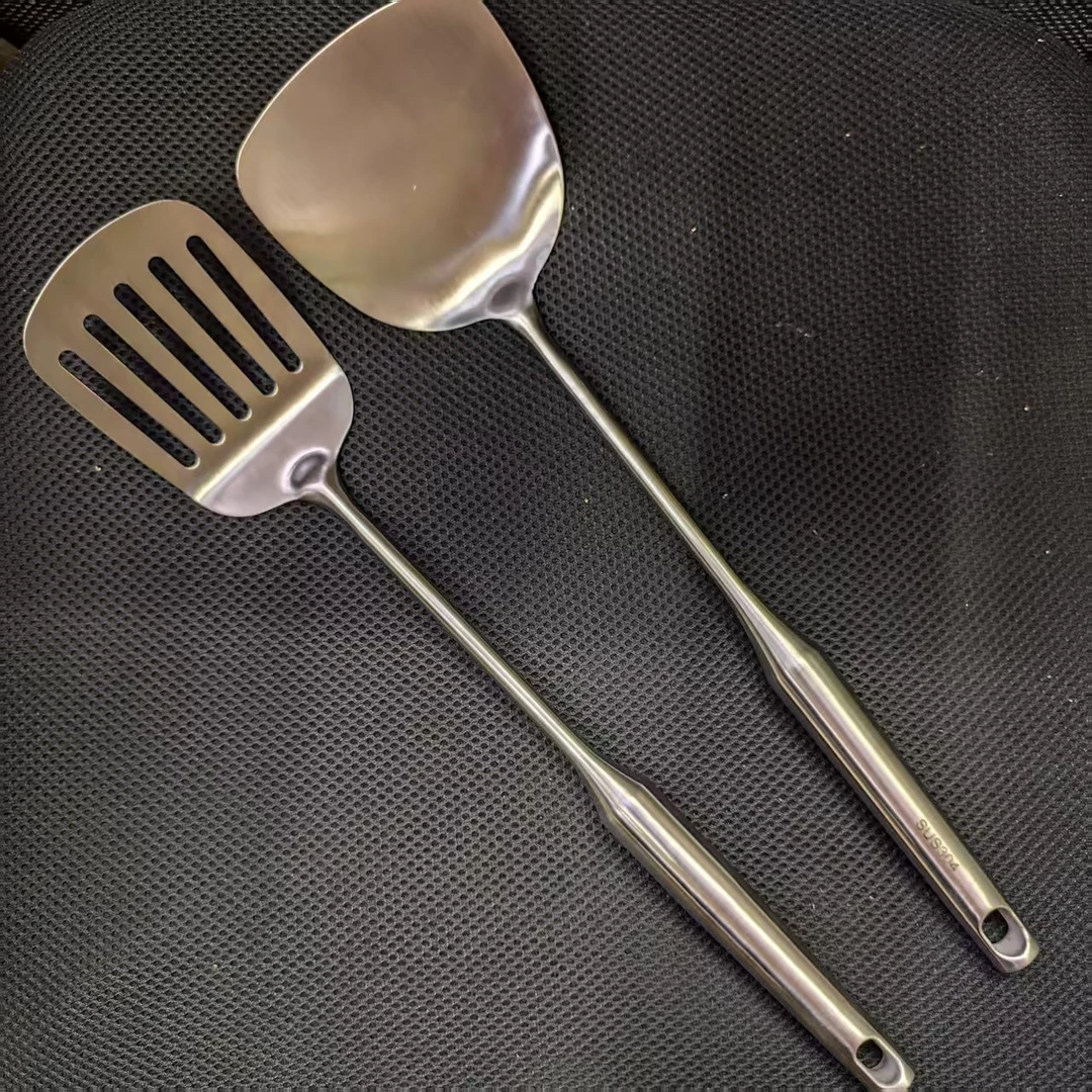 砂光柄铲子漏铲子家用商用304高品质包邮厨房加厚牢固一个起批