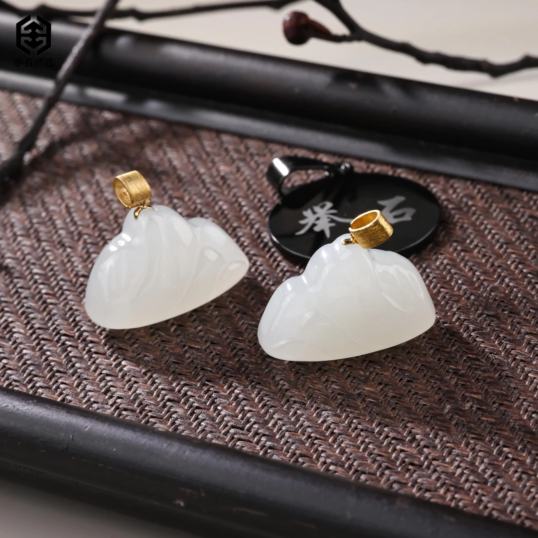 【举石严选】H1222-3793-7和田玉吊坠18k(一件/多样性发）P