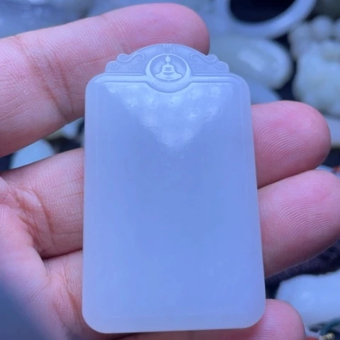 和田玉未镶嵌吊坠(不含链)