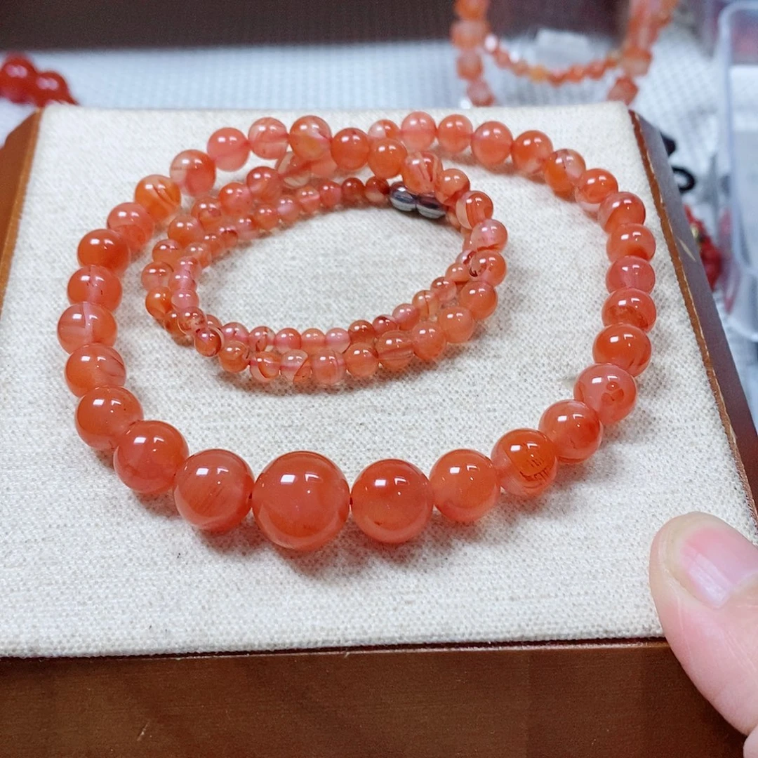 未镶嵌塔链南红玛瑙荔枝冻