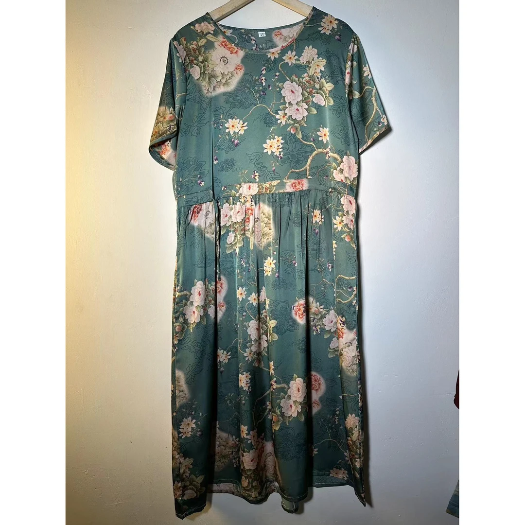 53敬亭花夏季新款洋气显瘦气质时尚百搭女装连衣裙轻奢