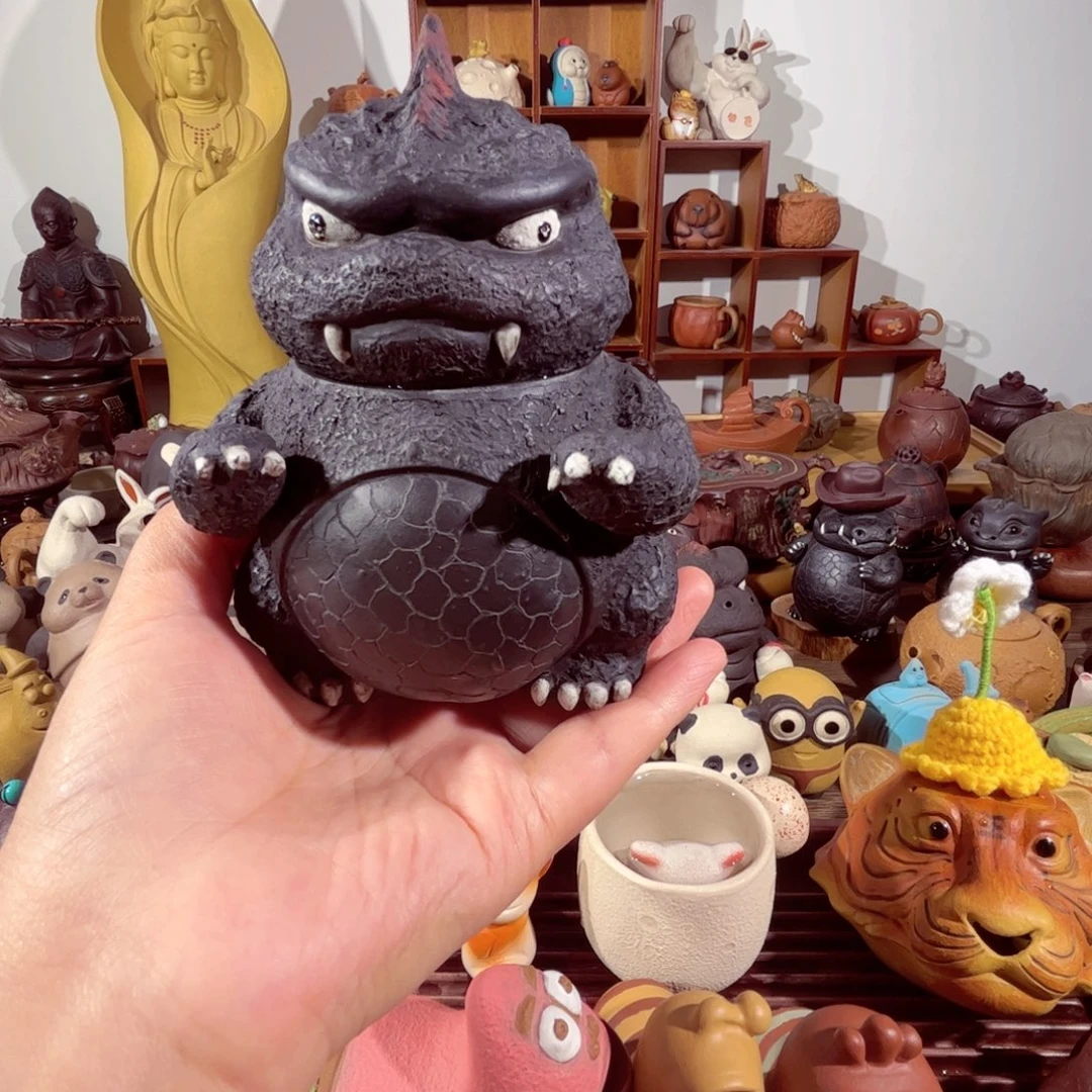 紫砂茶壶小**妈手工制作工艺制作