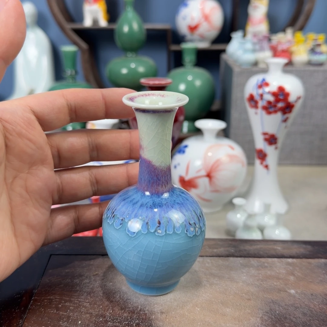 陶瓷手工小花器摆件