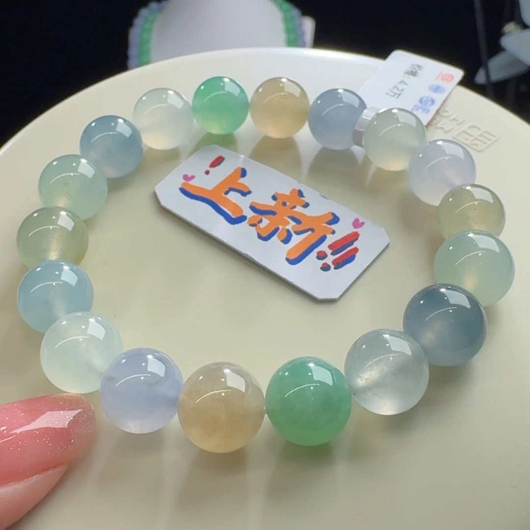 未镶嵌手链翡翠力推！！！性价比超高！！马卡龙单圈卡10.5