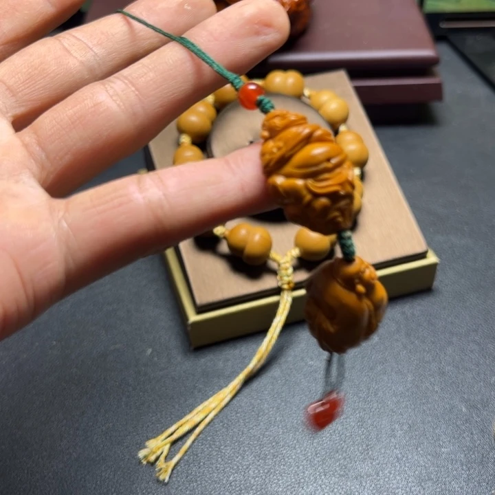 橄榄核手串/手链橄榄核雕文武恶僧