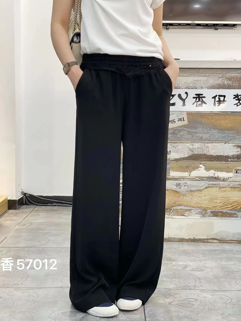 {莹莹推荐}大码女装夏季时尚百搭直筒长裤抖抖裤57012