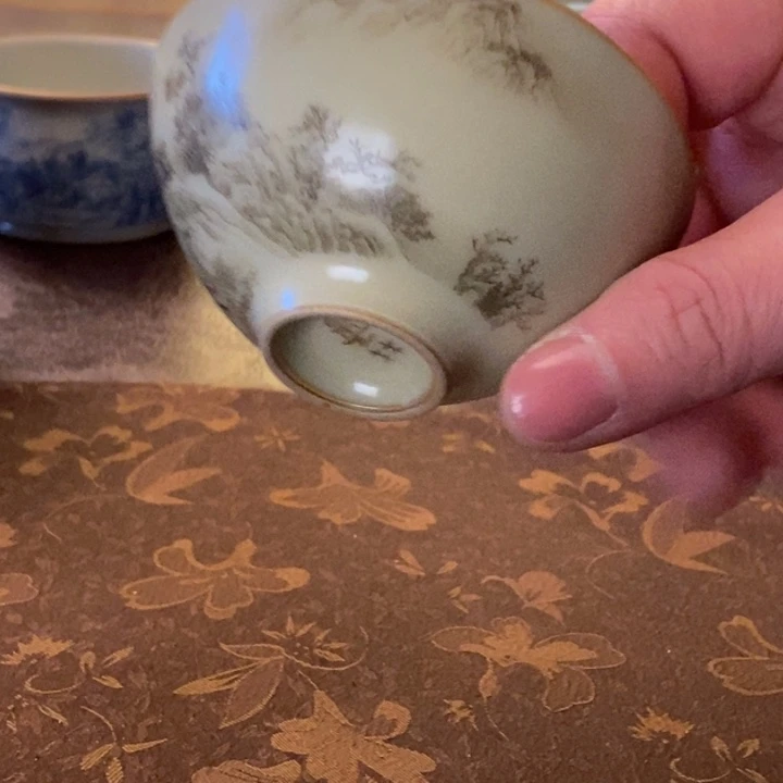 汝窑蜜色小满杯杯