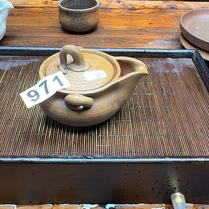 纯手工制作粗陶茶具