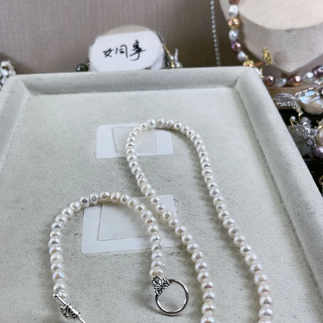 淡水珍珠套链未镶嵌【纯恬】
