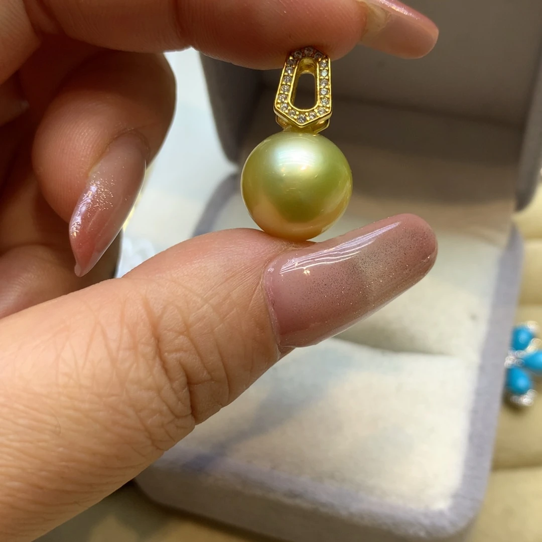 颈饰银S925镶嵌海水珍珠