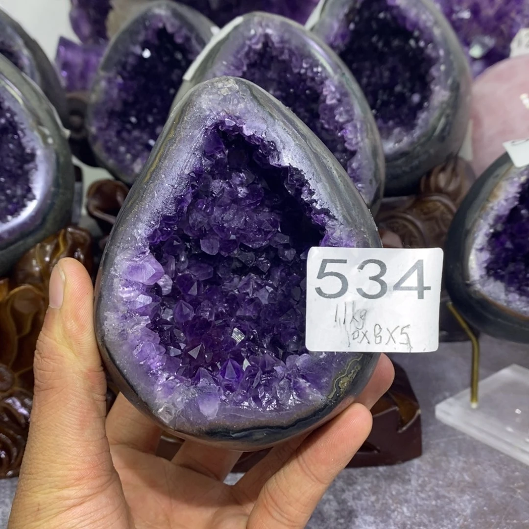 未镶嵌紫晶珠宝半成品534