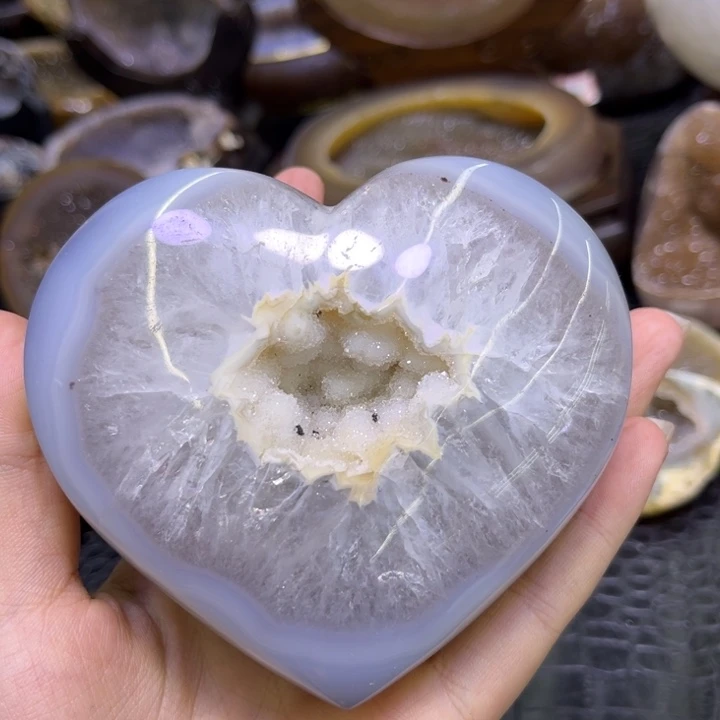 水晶未镶嵌发饰精抛爱心