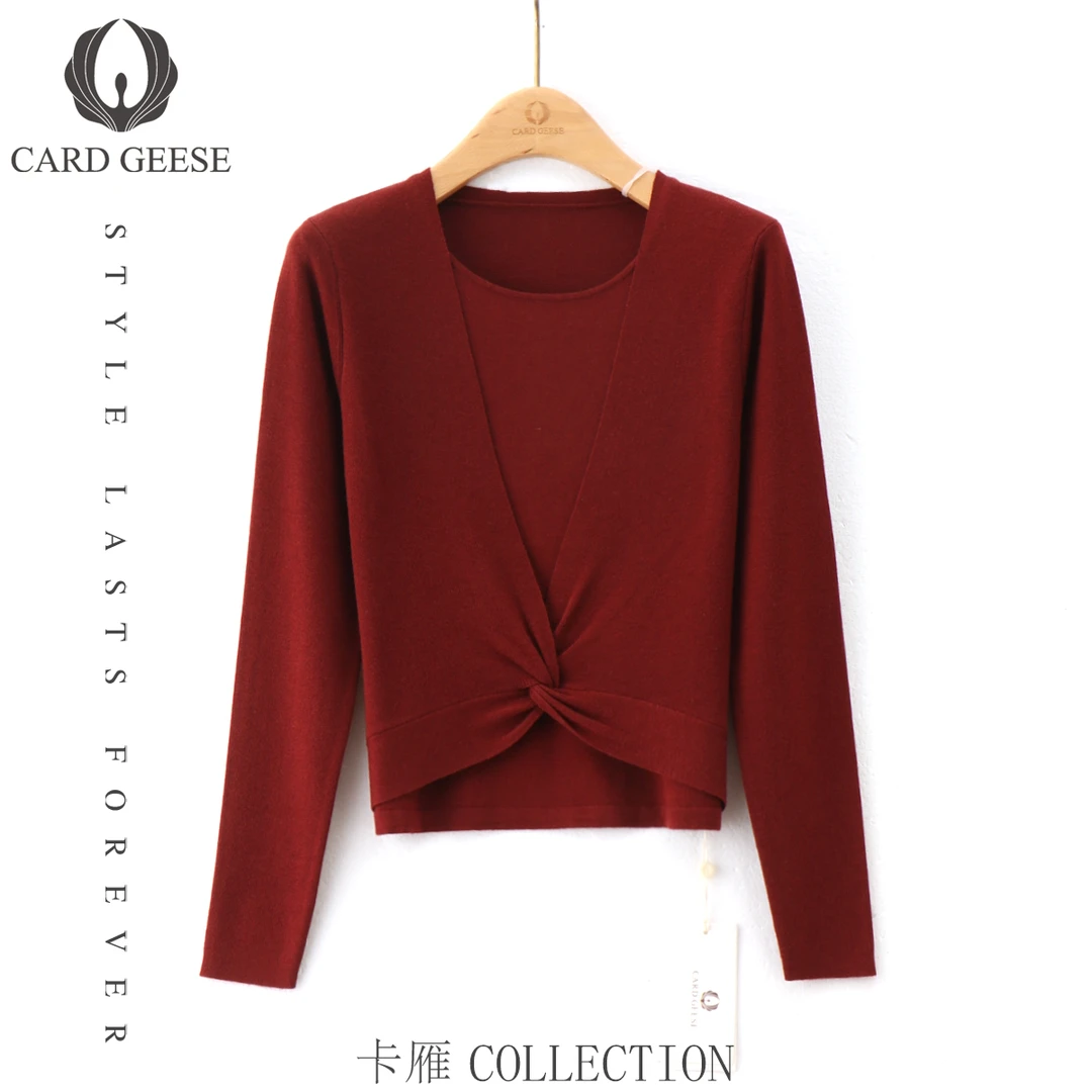 Card&Geese/卡雁新款休闲百搭假两件上衣 MYJ-25M1020-Y5822M-1