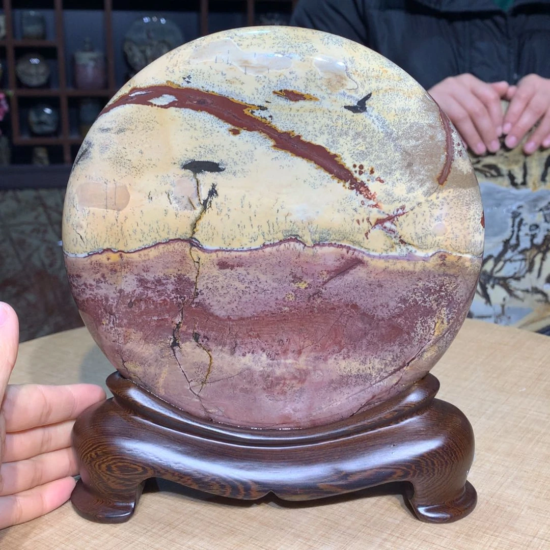紫砂，广西国画石摆件，观赏