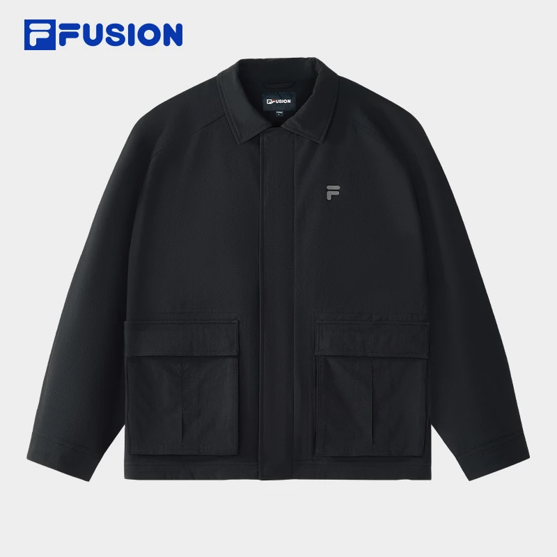 Fila/斐乐男士休闲运动夹克时尚休闲外套简约秋季款舒适上衣长袖