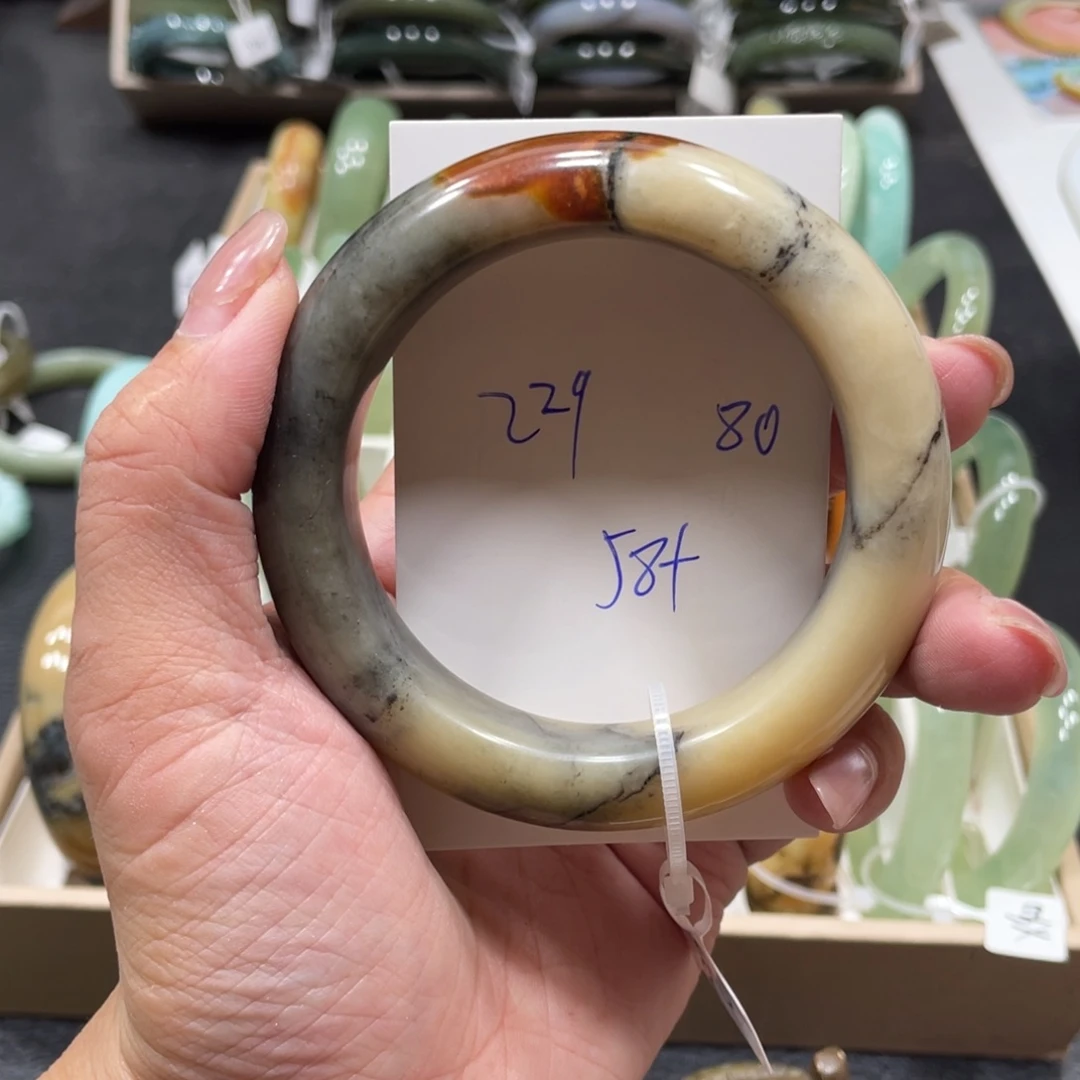 未镶嵌蛇纹石玉手镯