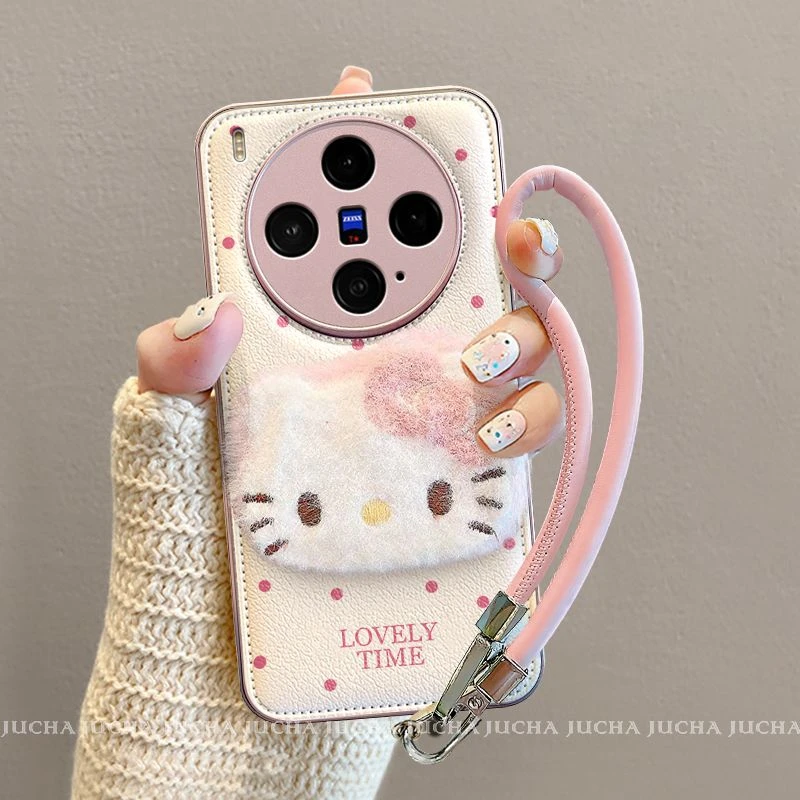 适用粉波点kt猫vivox300手机壳新款卡通VIVOx200promini设计感100