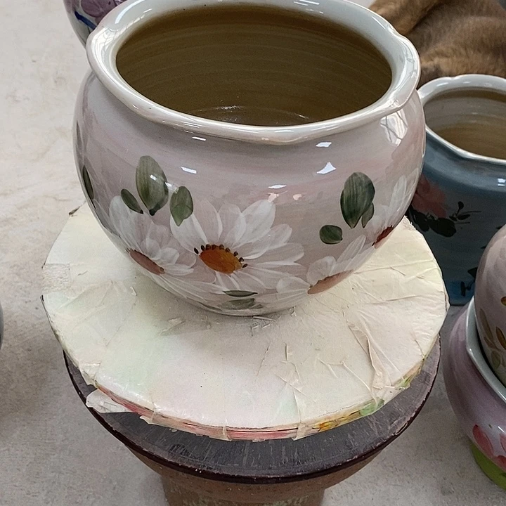 邓***花摆件15zp景德镇陶瓷花盆
