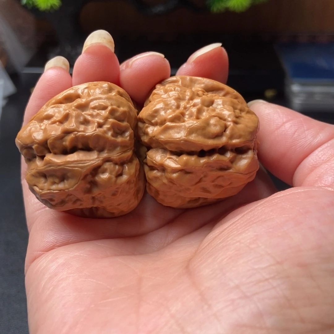 恒***车把件文玩核桃蛤蟆头38