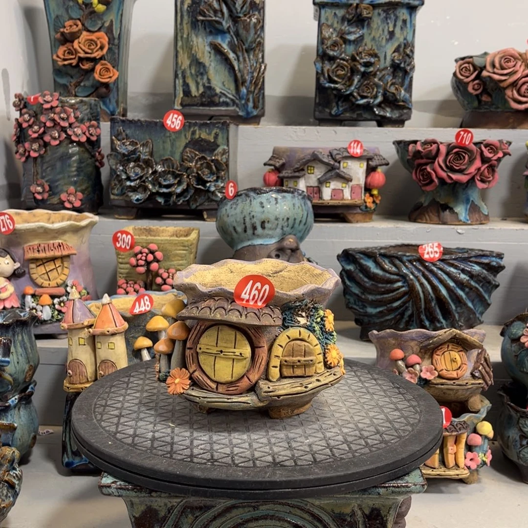 陶瓷微瑕460 号陶然花盆厂家直销