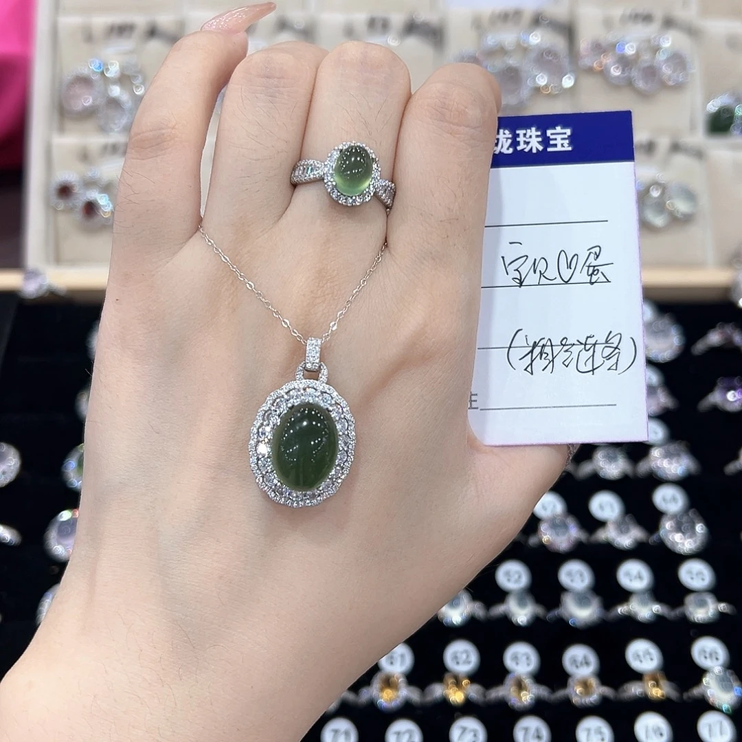 宝***蛋戒指紫晶银S925镶嵌