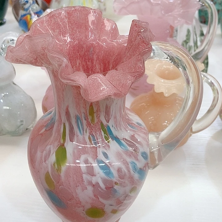 琉璃花瓶高度24厘米6厘米