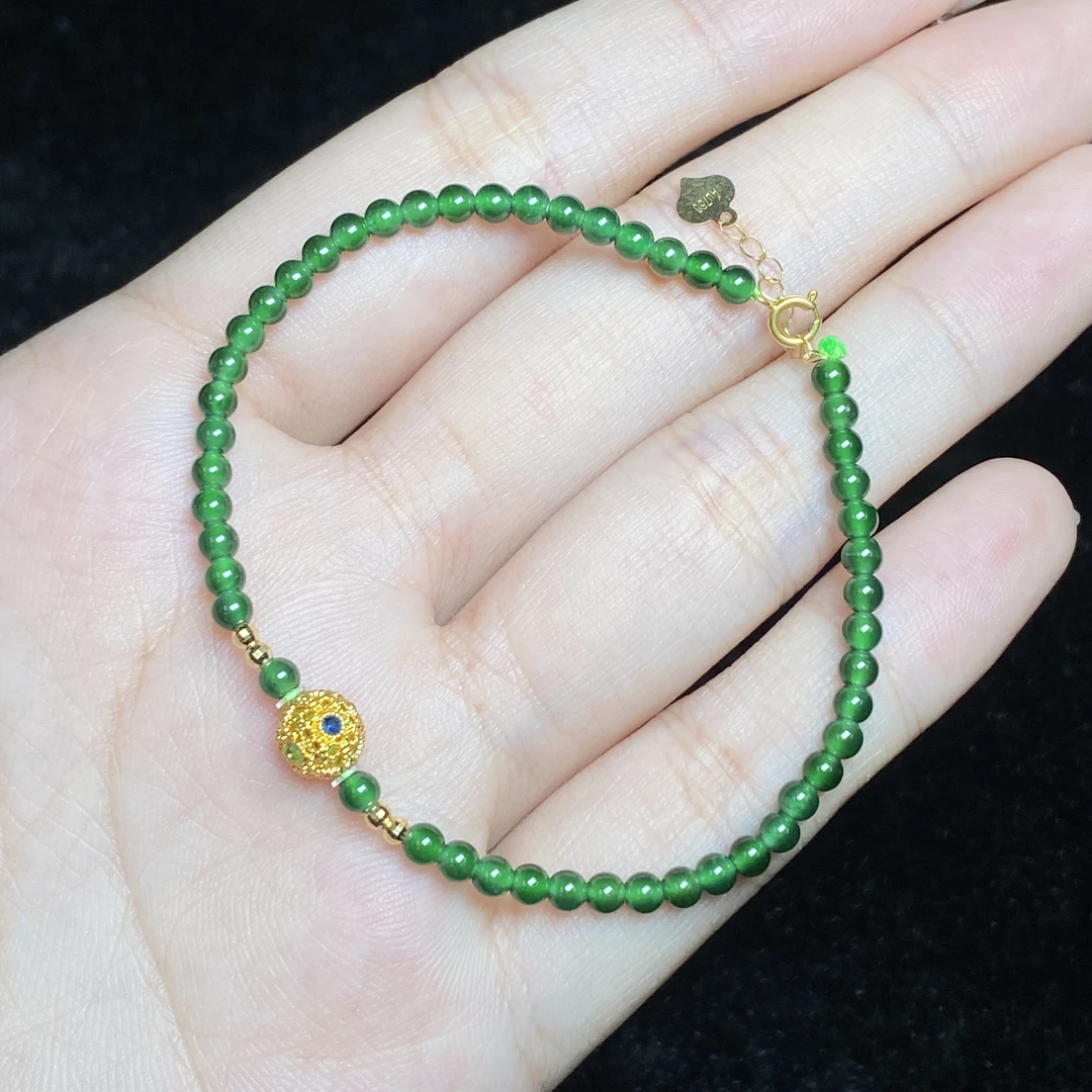 【小北好物】翡翠DIY手链尺寸约2mm+【多样性发一件】2QS24X68