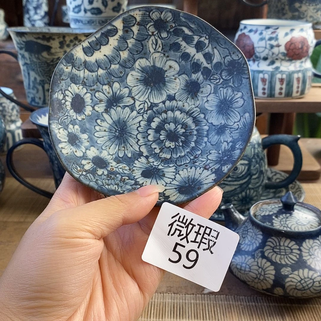 陶手工手绘青花高温陶瓷