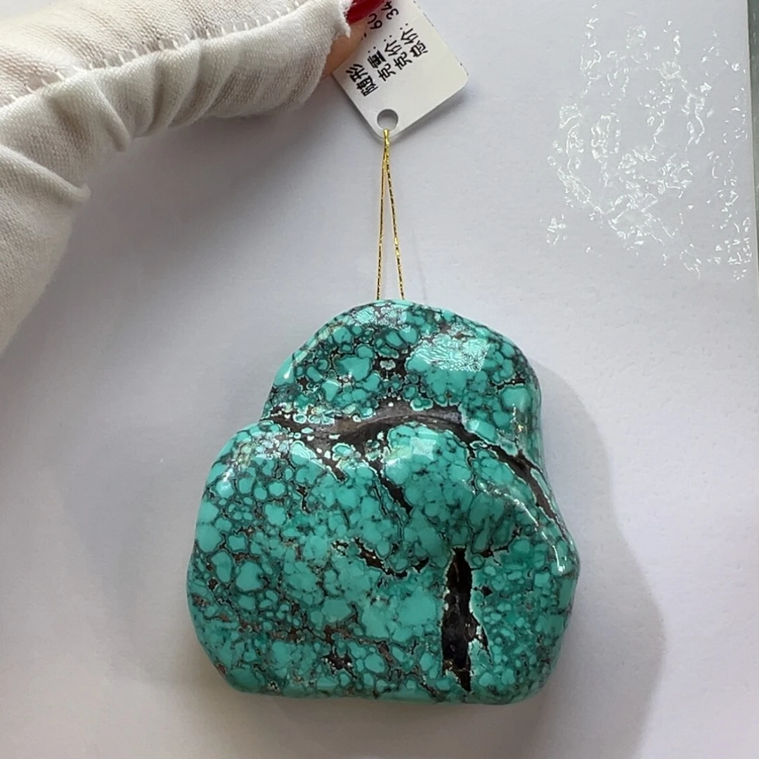 绿松石未镶嵌挂件