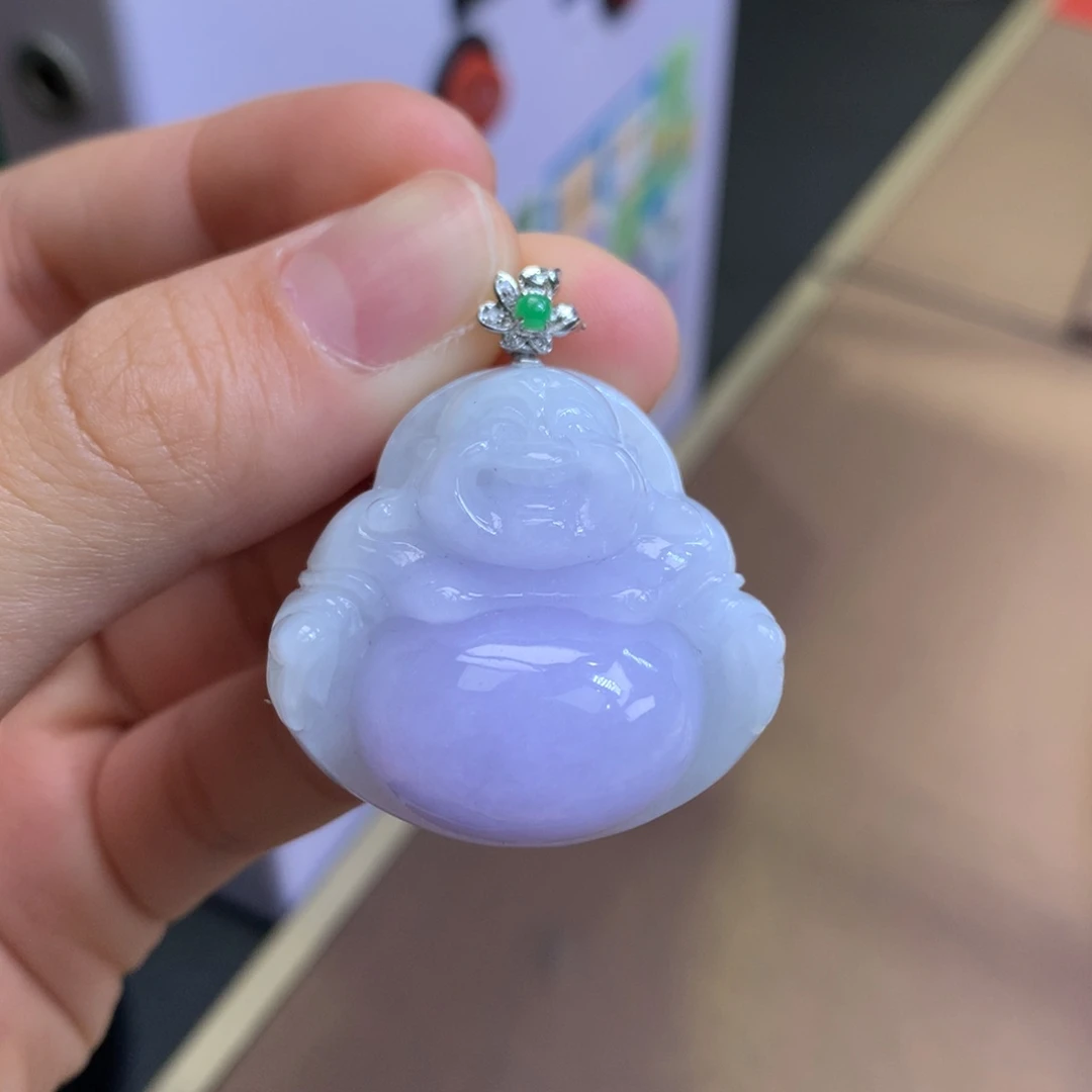 翡翠18K金镶嵌颈饰翡翠