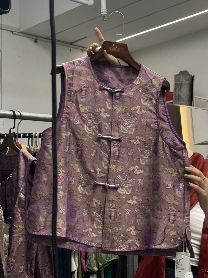 【替代链接】桑蚕丝宽松  马甲  1E665672