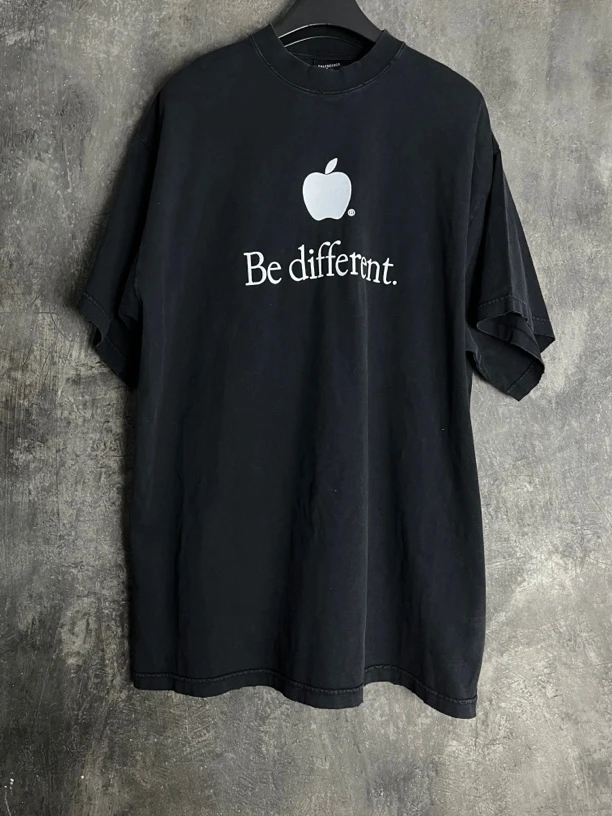 全新未使用 Balenciaga/巴黎世家 3码*1/苹果logo刺绣短袖/02236