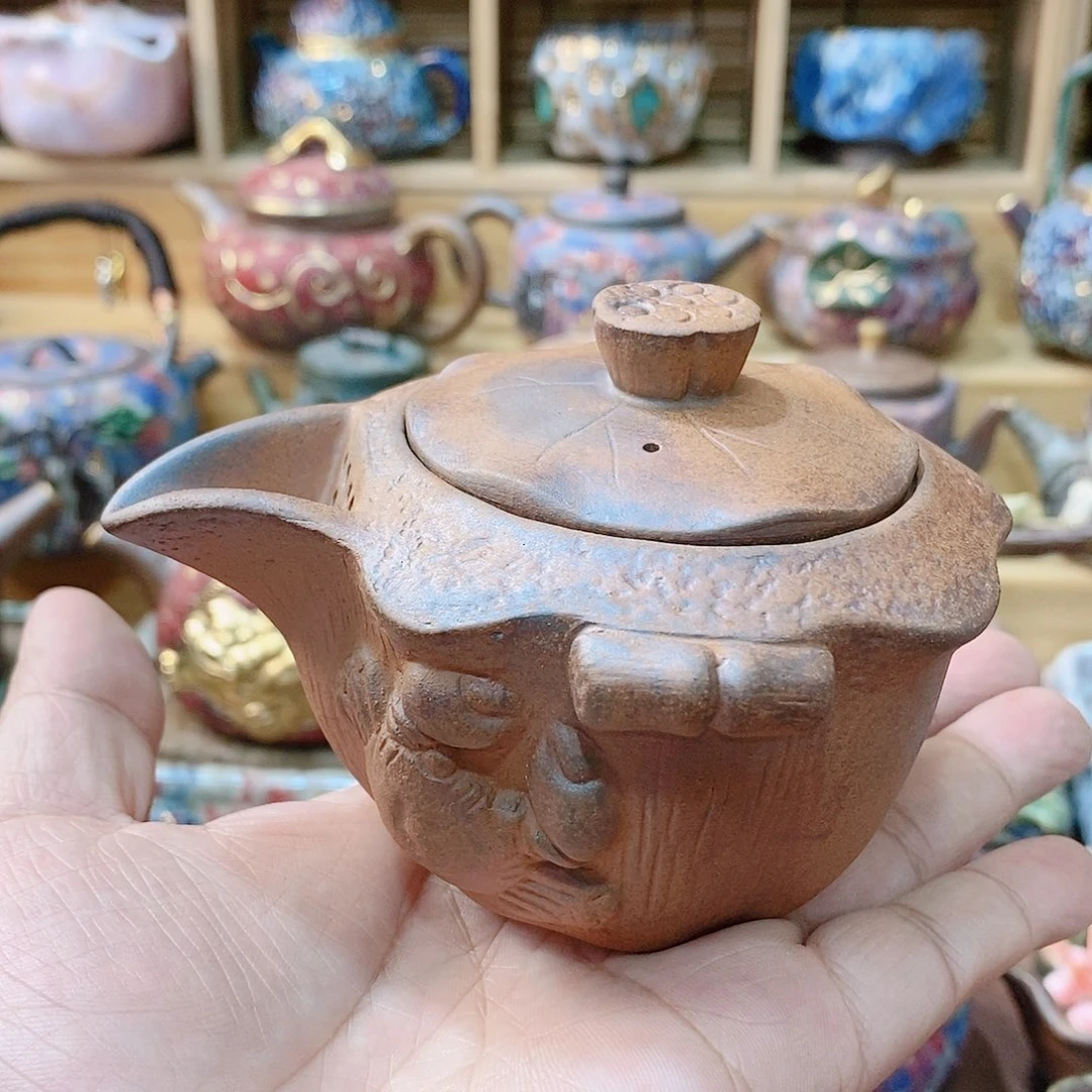 粗陶志野柴烧茶器