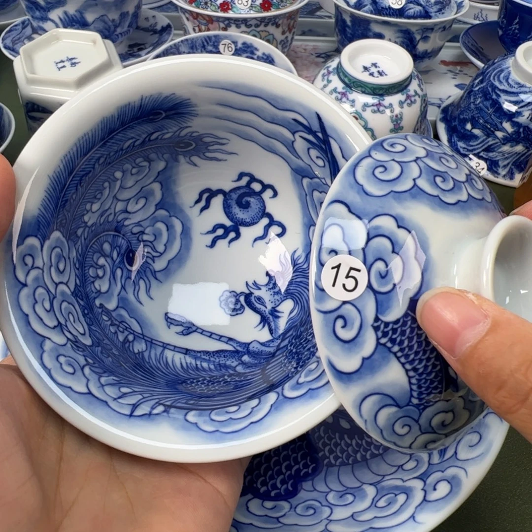景德镇纯手工纯手绘茶具木木15