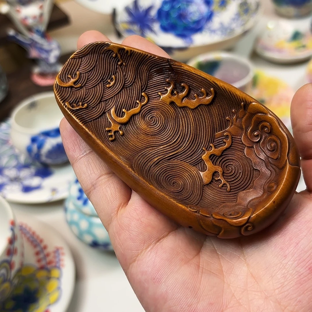 瓷唐木         茶则