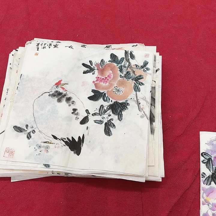 国画花鸟的翅膀和翅膀是一样长