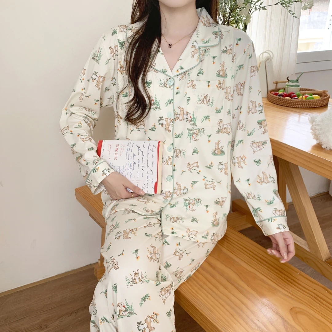 【可拆卸胸垫】月子服透气吸汗哺乳孕妇睡衣5产妇春夏67月纯棉8