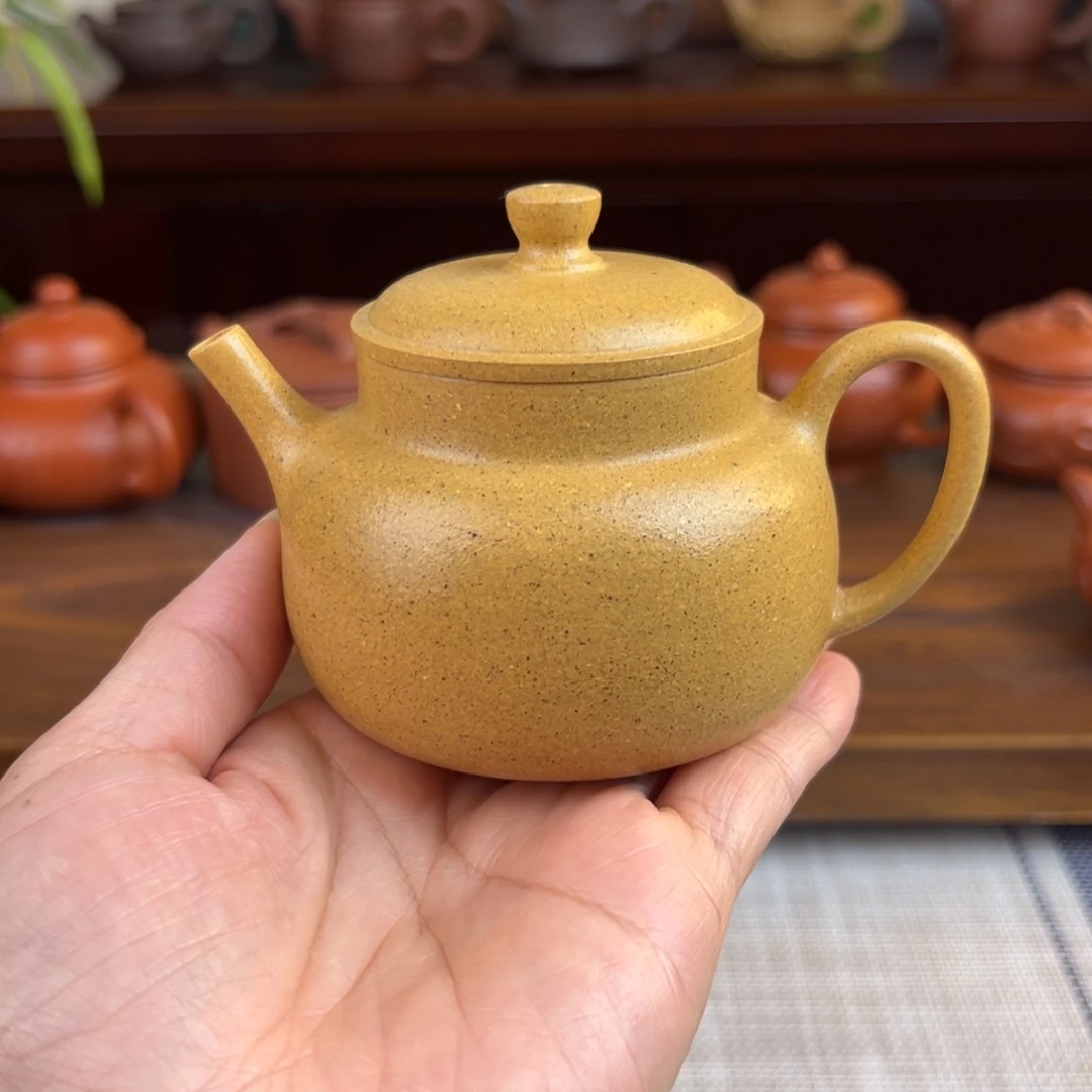 茶壶紫砂黄金段言心全手微瑕150cc