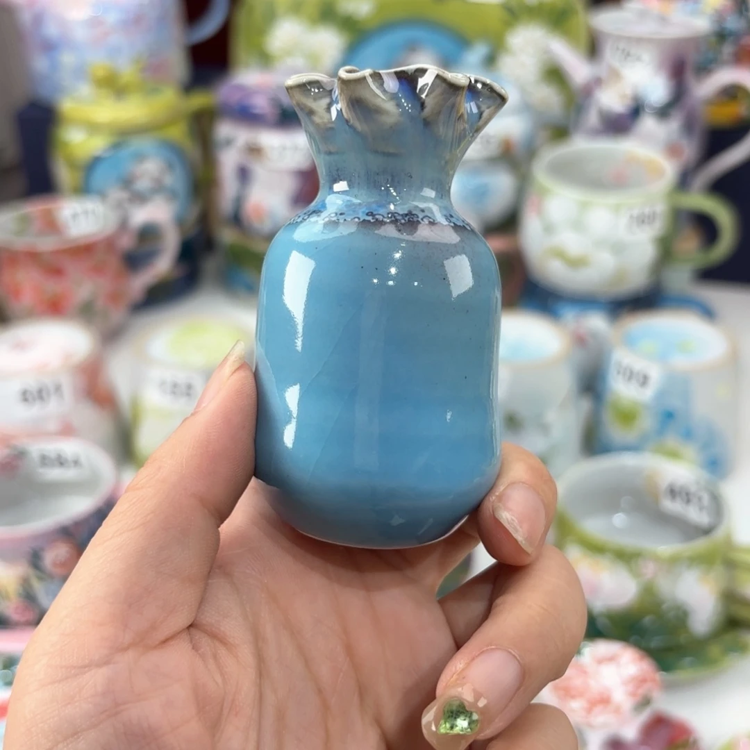 景德镇手绘高温釉下彩陶瓷茶具