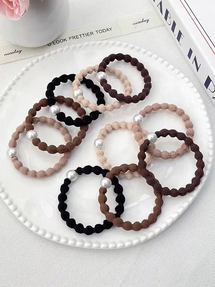 Y061节节珠珠发圈20条