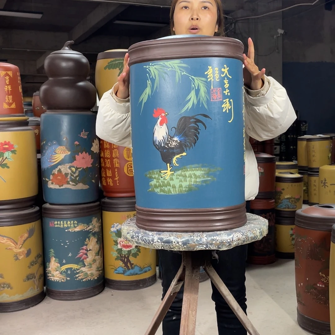 宜兴原矿紫砂茶叶罐