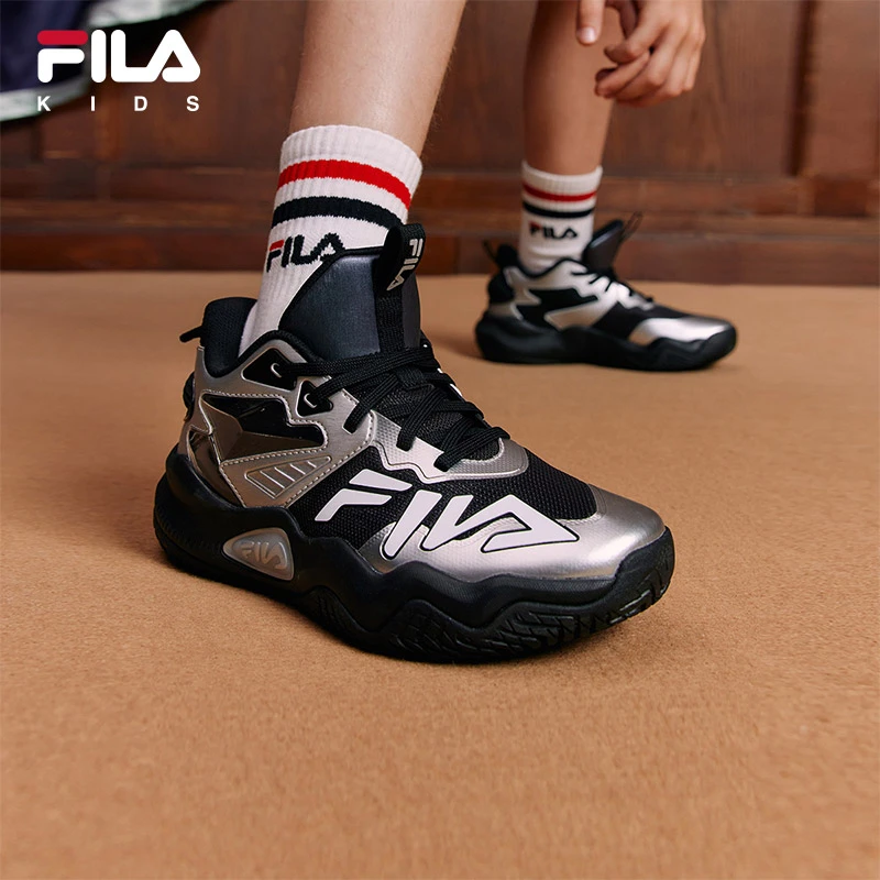 【斐乐儿童】2025夏季中大童儿童场上篮球鞋K55B522201