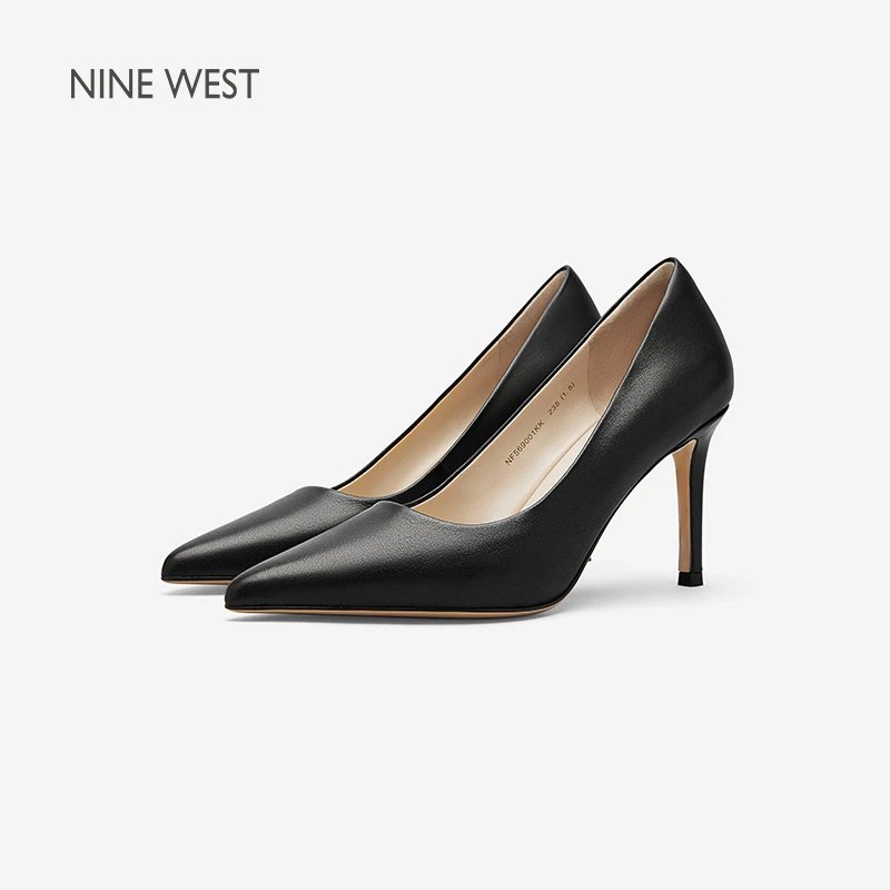 Nine West/玖熙女士高跟鞋2025新款真皮8.5cm百搭舒适时尚女鞋