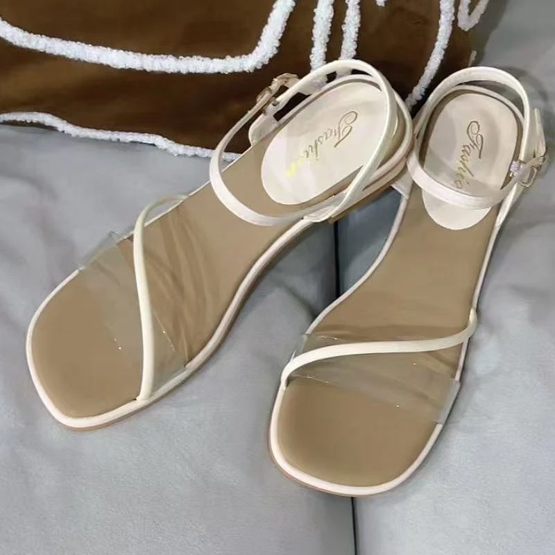 『时尚设计S』 气质时尚百搭设计简约款休闲凉鞋6698