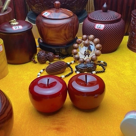 【闪购商品】木祖***天小叶红檀木苹果
