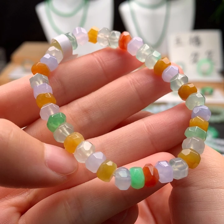 翡翠未镶嵌手串天然缅甸A货翡翠