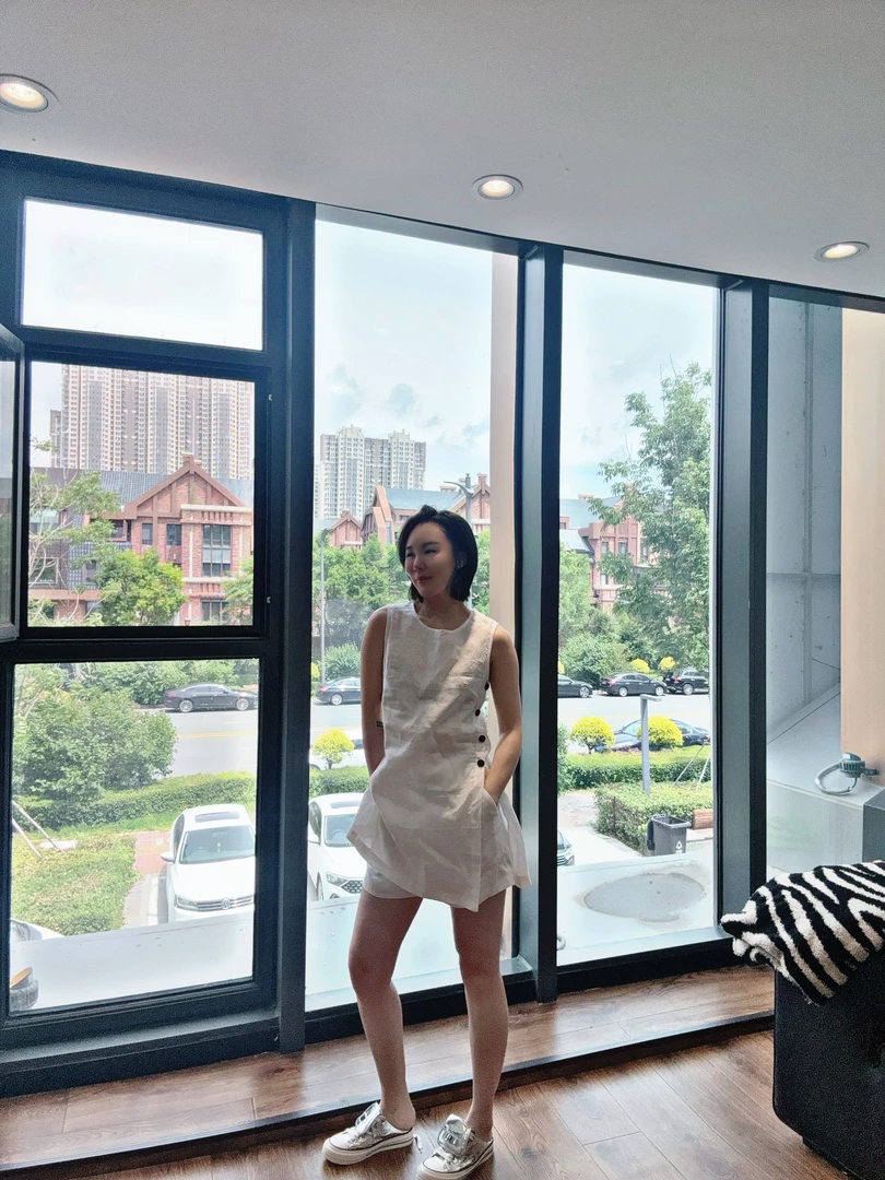 【L·C精选】2025夏季新款纯色圆领休闲麻套装