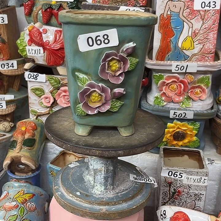 粗陶材质多肉花盆