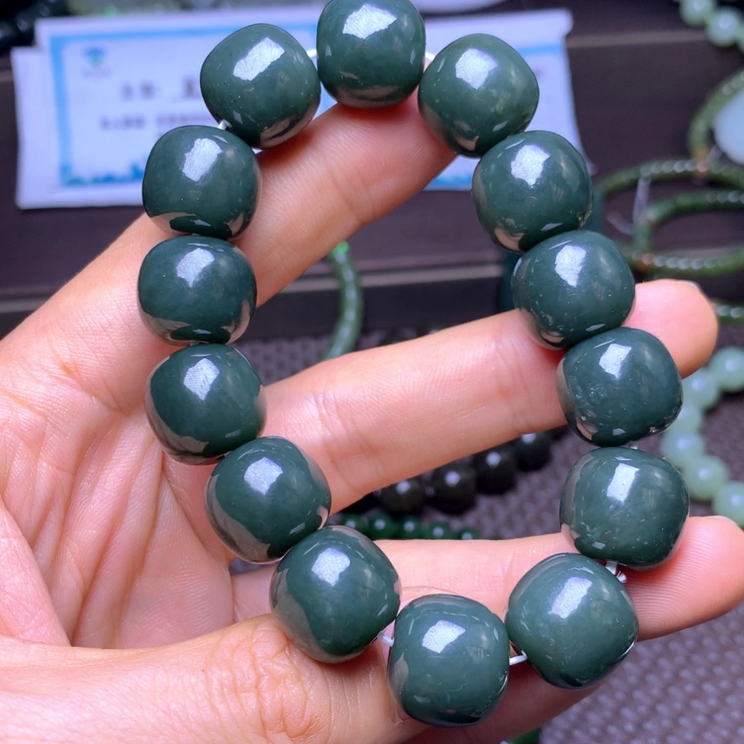 和田玉未镶嵌手串16