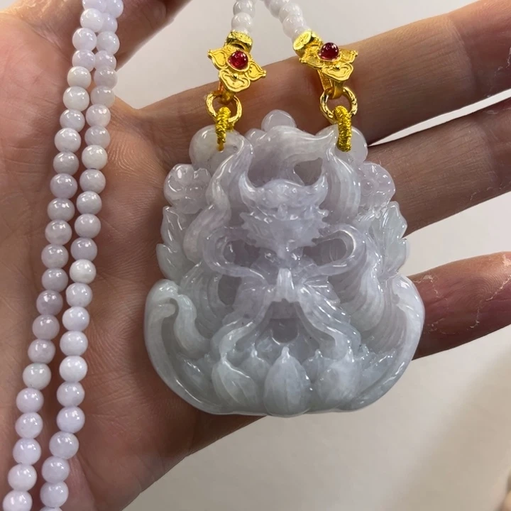 翡翠吊坠(赠链)未镶嵌代编织